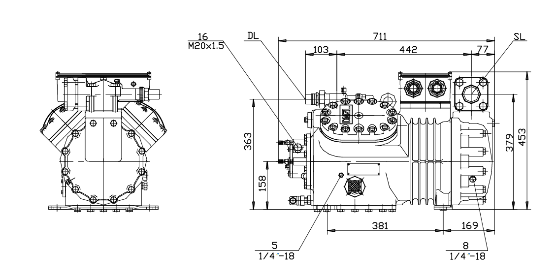 Piston Compressor 15-30HP Поршневой компрессор 15-30 л.с.
